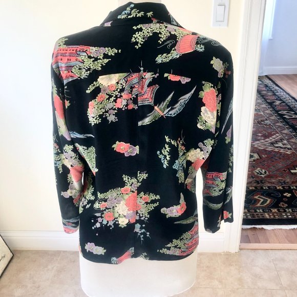 Vintage 1960s Bonafide Manifesto Blouse Size L - Picture 2 of 4